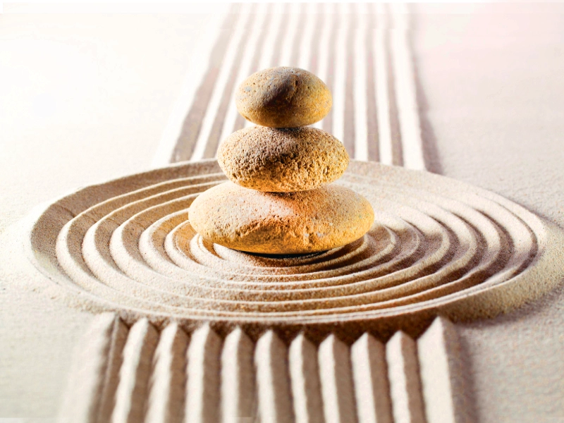 Sand und Steinskulptur